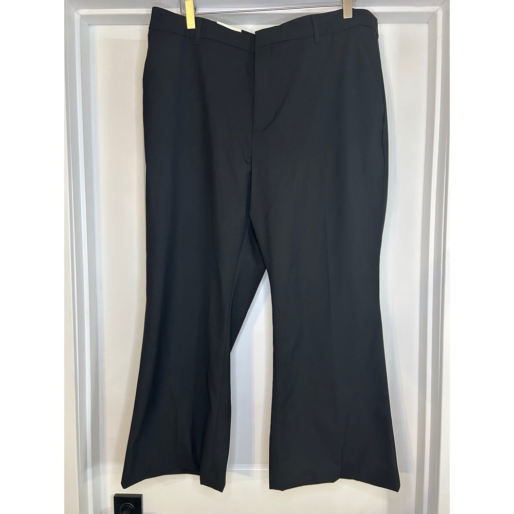 NEW Banana Republic Bootcut Sculpted Stretch Trouser Pants Black High Rise‎ 18P